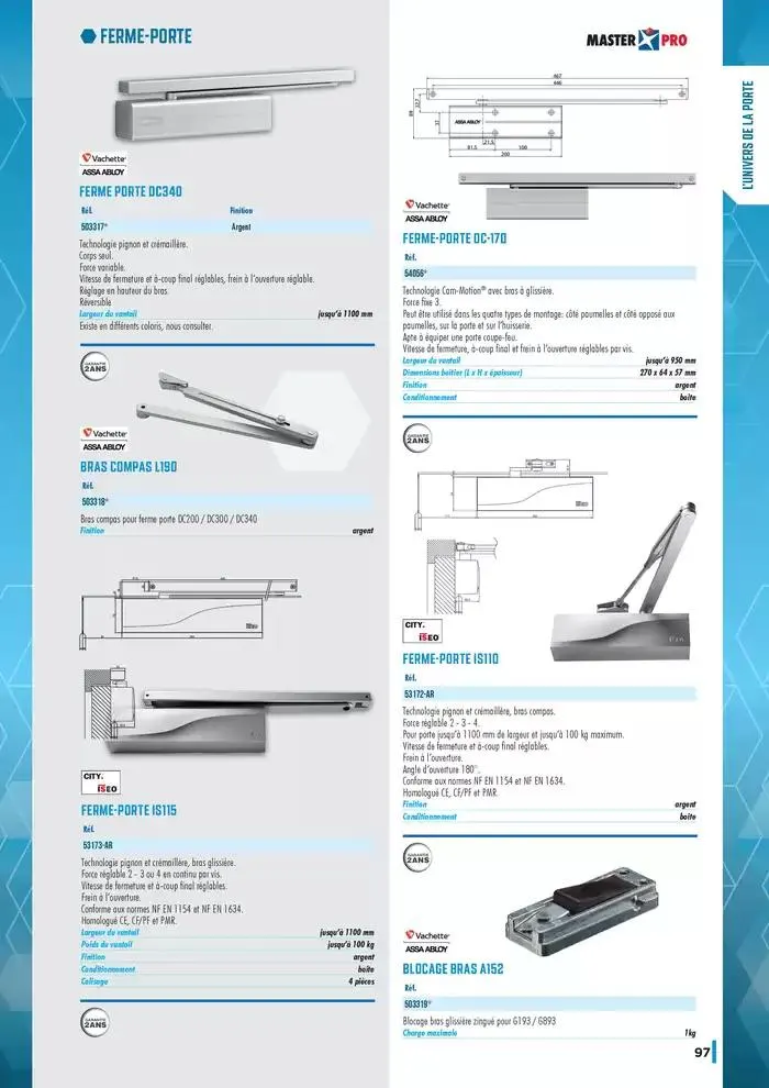 Guide Quincaillerie Serrurerie 2025 - 2026 du 1 avril au 1 avril 2026 - Catalogue page 99