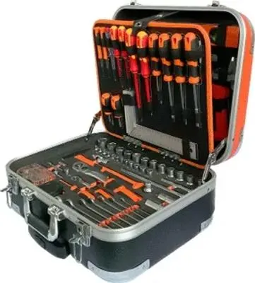 Valise à outils de 165 pièces
