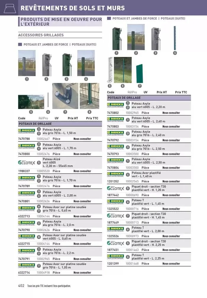Matériaux 2025 du 1 janvier au 31 décembre 2025 - Catalogue page 402