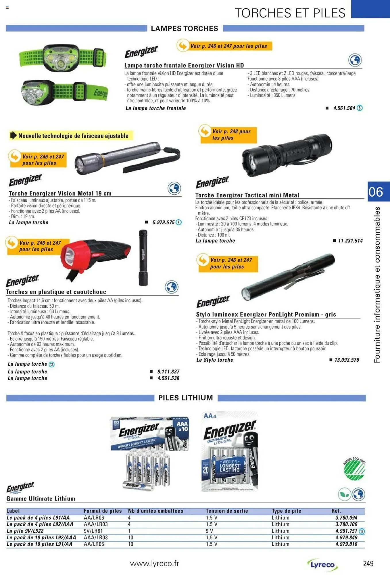Catalogue Lyreco du 15 mai au 31 décembre 2023 - Catalogue page 249