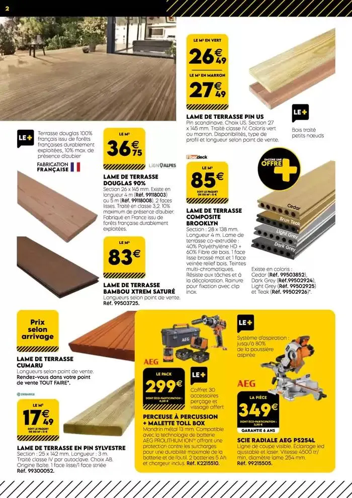 TOUT POUR LES BEAUX JOURS BOIS BESNIER Mars 2025 du 3 mars au 31 mars 2025 - Catalogue page 2