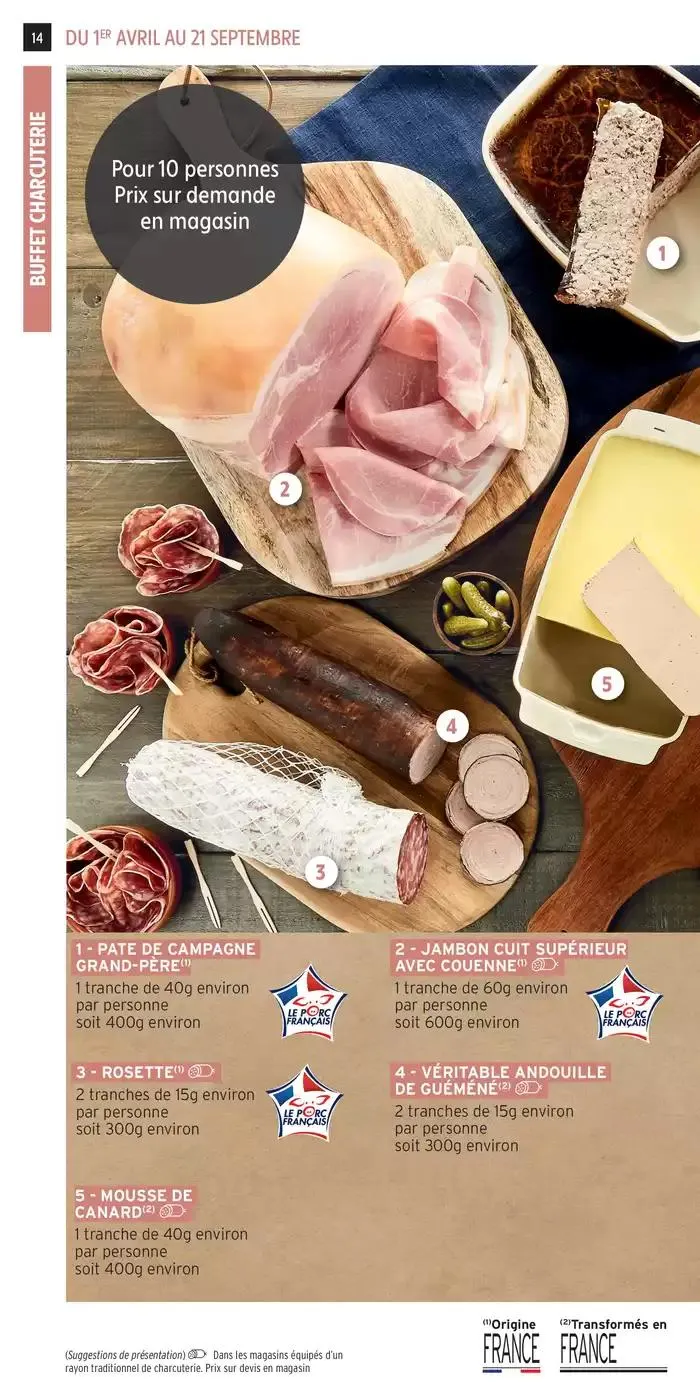 CATALOGUE TRAITEUR PRINTEMPS ETE du 1 avril au 21 septembre 2025 - Catalogue page 14