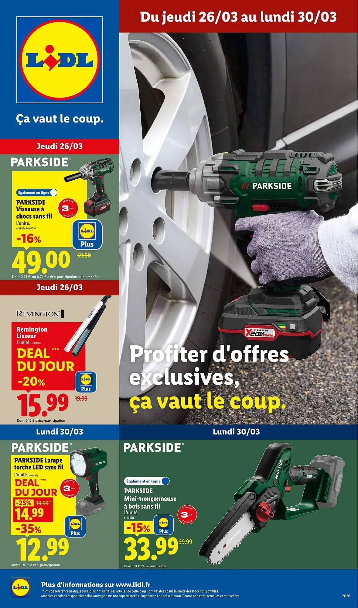 Catalogue Lidl du 26 mars au 30 mars 2026 - Catalogue page 1