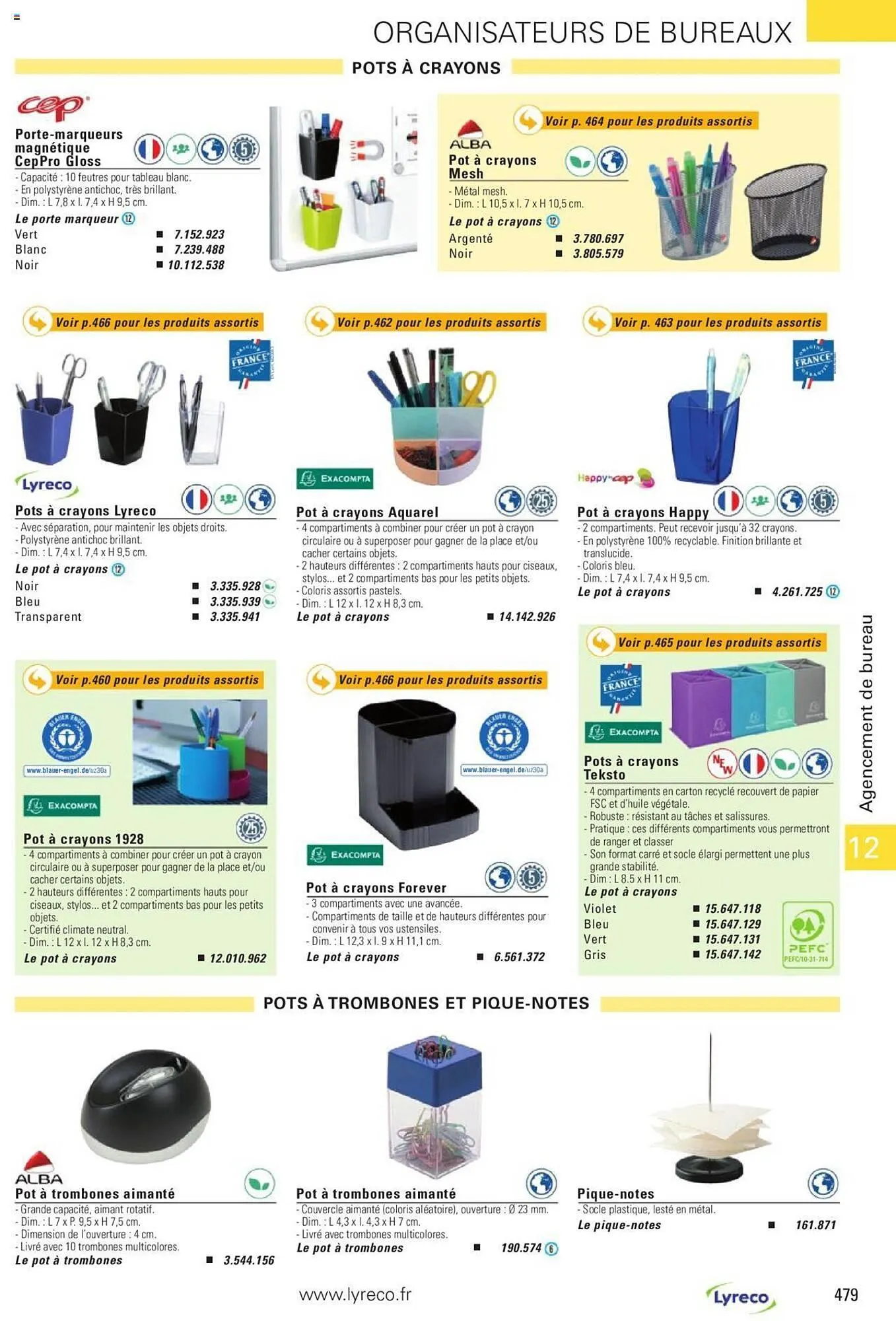 Catalogue Lyreco du 15 mai au 31 décembre 2023 - Catalogue page 479