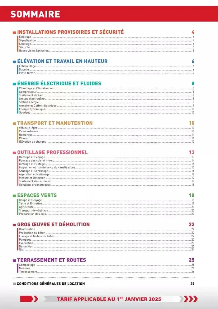 Tarifs particuliers du 3 janvier au 31 décembre 2025 - Catalogue page 2
