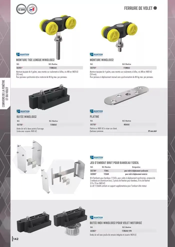 Guide Quincaillerie Serrurerie 2025 - 2026 du 1 avril au 1 avril 2026 - Catalogue page 144