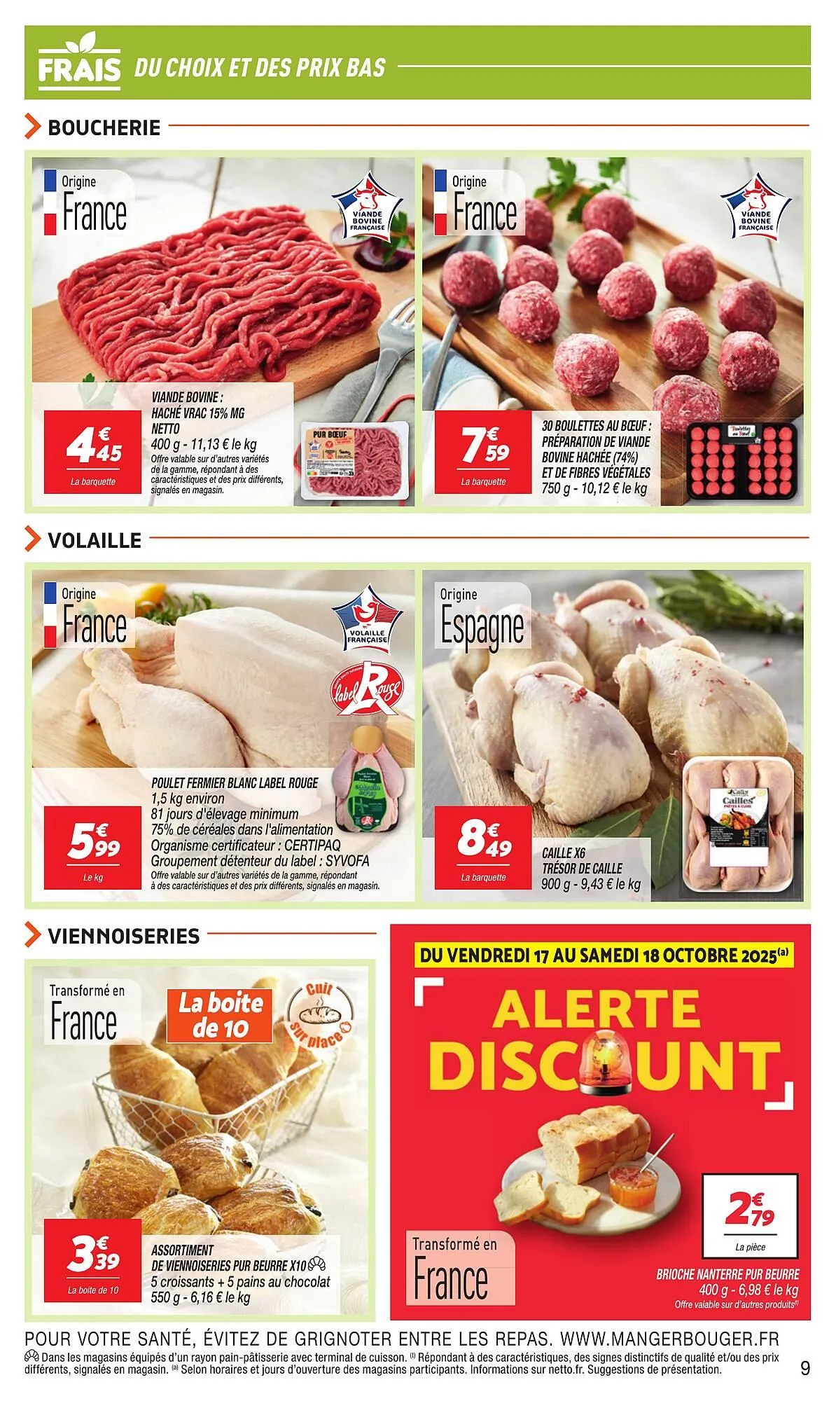 Catalogue Netto du 14 octobre au 20 octobre 2025 - Catalogue page 9