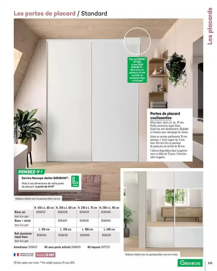 Aménagents Intérieurs 2025 du 1 janvier au 31 décembre 2025 - Catalogue page 111