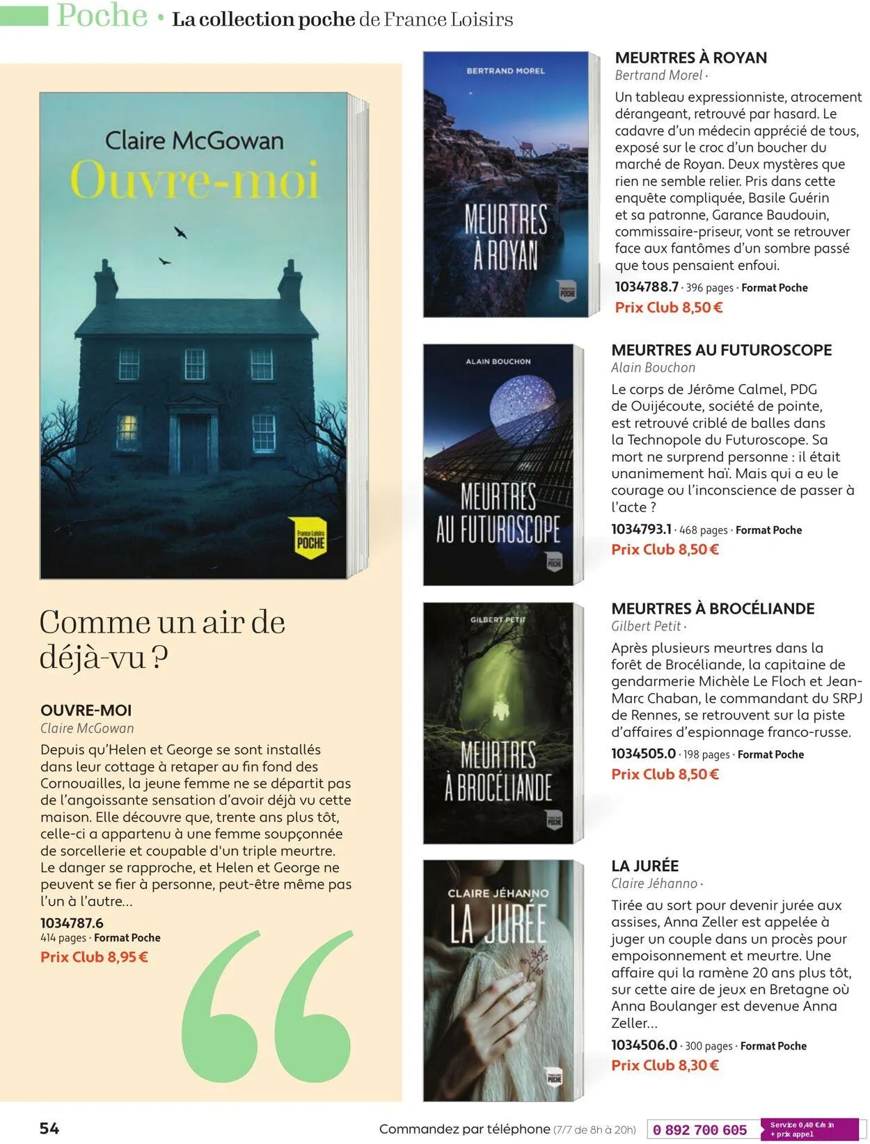 France Loisirs du 1 mai au 30 juin 2025 - Catalogue page 54