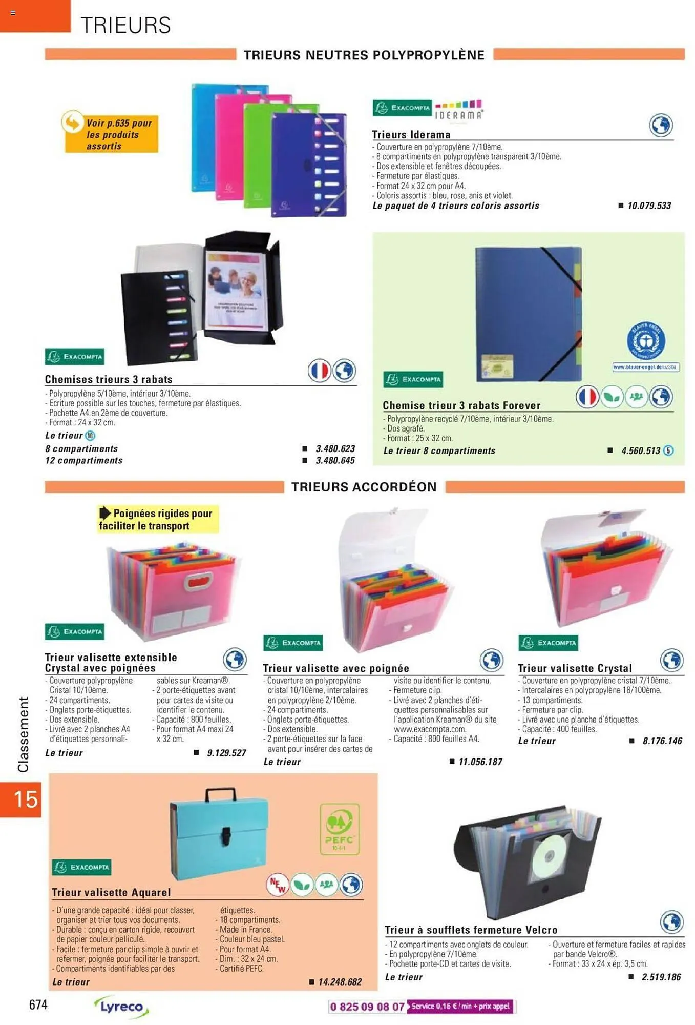 Catalogue Lyreco du 15 mai au 31 décembre 2023 - Catalogue page 674