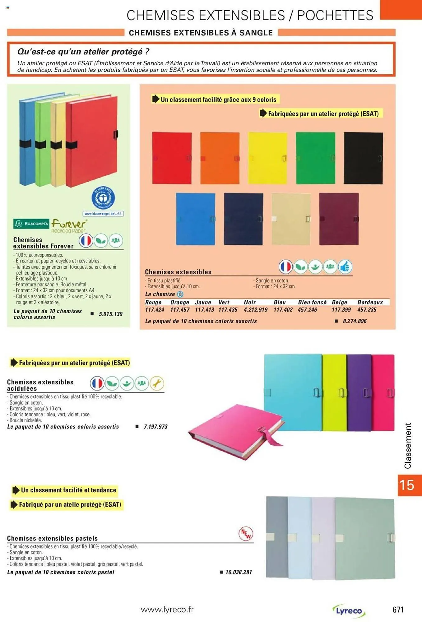 Catalogue Lyreco du 15 mai au 31 décembre 2023 - Catalogue page 671