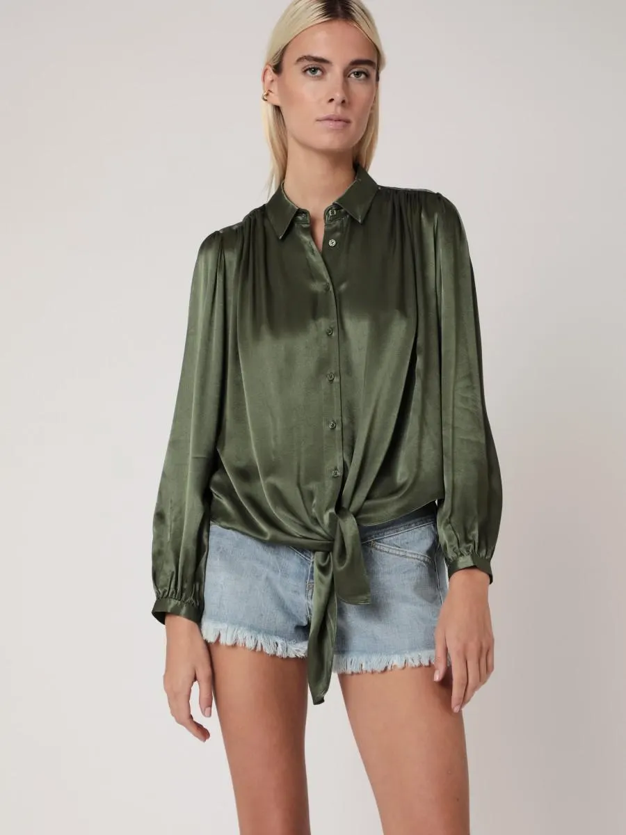 CASSIA | Chemise longue unie