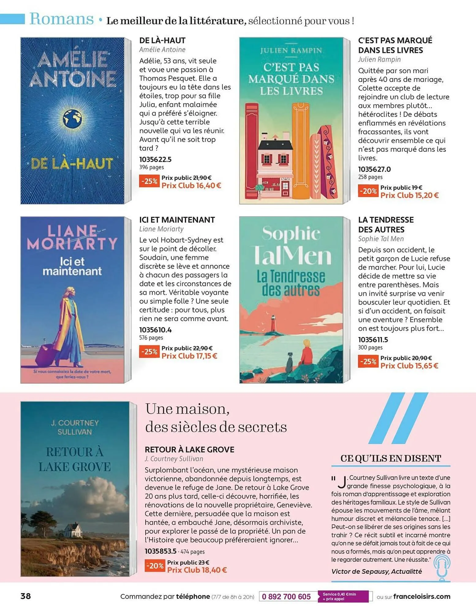Catalogue France Loisirs du 2 mars au 30 avril 2026 - Catalogue page 38