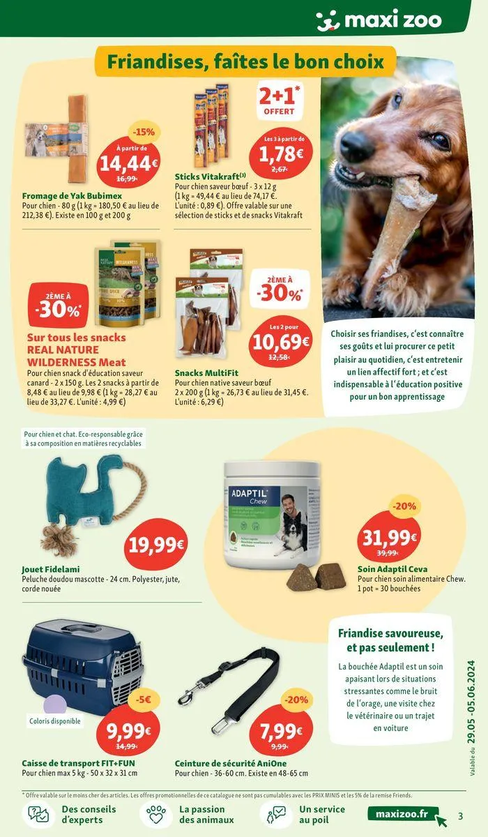 Maxi Zoo Tout pour vos animaux du 29 mai au 5 juin 2024 - Catalogue page 3