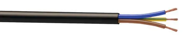 Câble électrique H05VVF 3G1,5mm² noir - 10 m - Nexans