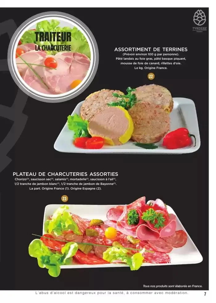 CARTE TRAITEUR PERMANENTE du 3 janvier au 31 décembre 2025 - Catalogue page 37