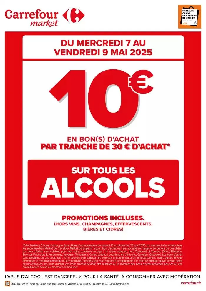 OPERATION BONS D’ACHAT SUR LES ALCOOLS du 7 mai au 9 mai 2025 - Catalogue page 1