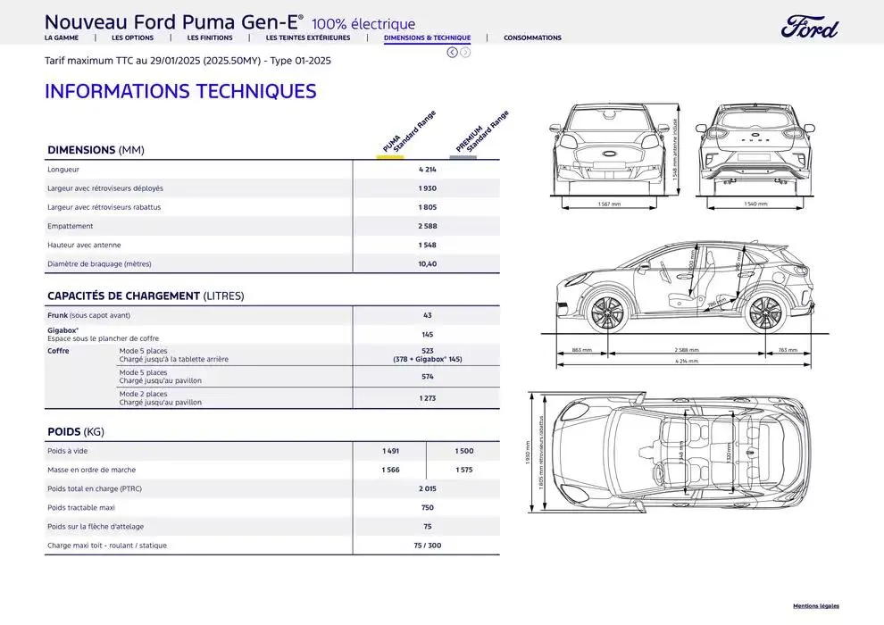 Ford Nouveau Puma Gen-E du 4 avril au 4 avril 2026 - Catalogue page 9