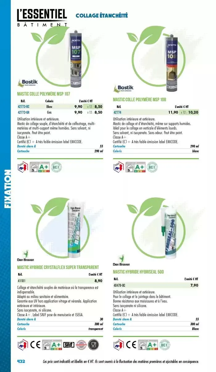 Essentiel Batiment 2025 du 3 janvier au 31 décembre 2025 - Catalogue page 434