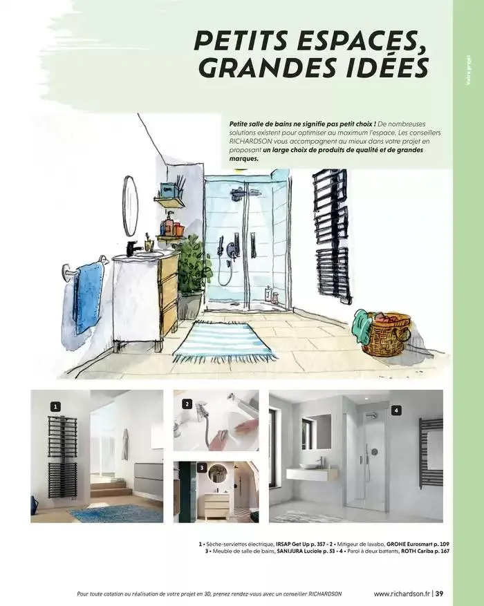 SALLE DE DE BAINS ET CARRELAGE 2025 du 11 avril au 31 décembre 2025 - Catalogue page 41