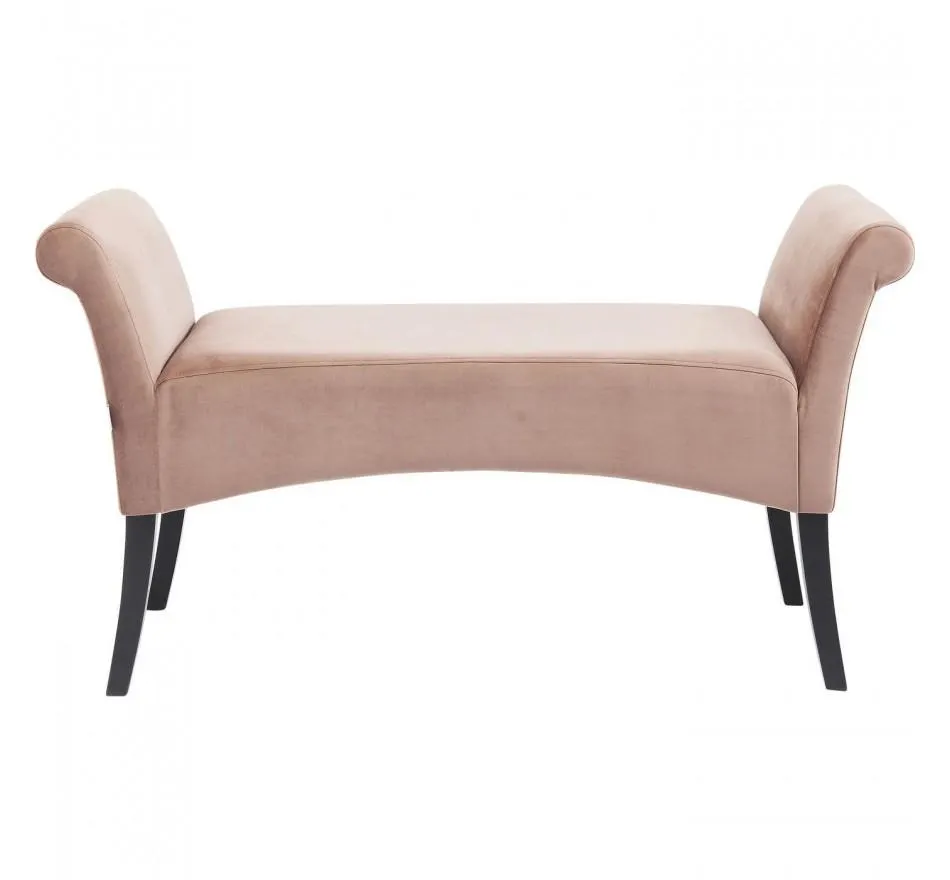 Banc Motley velours rose Kare Design