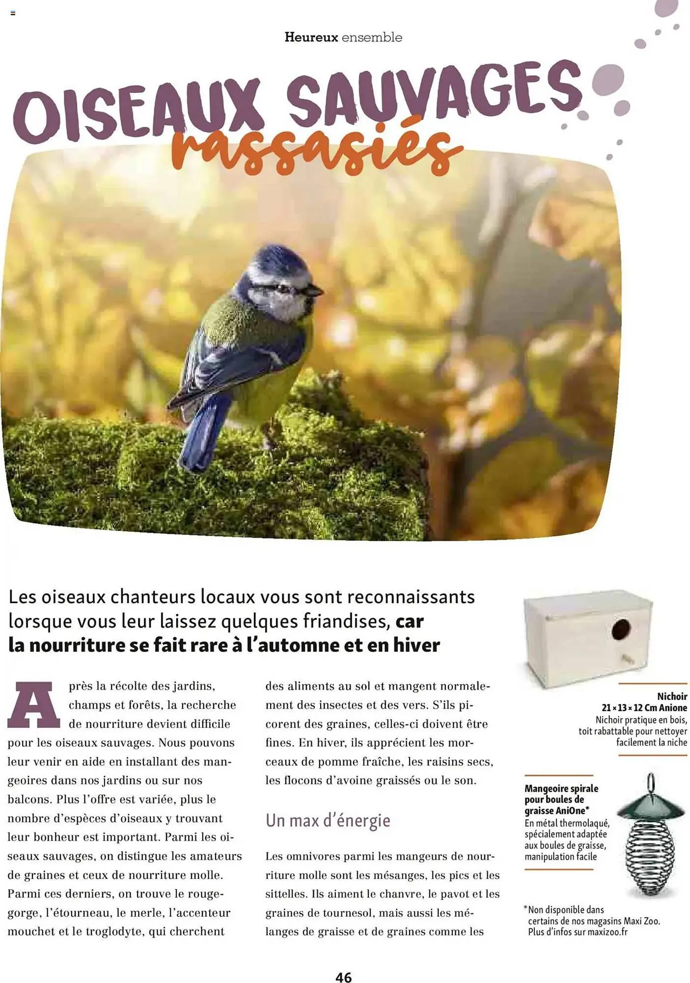 Catalogue Maxi Zoo du 1 octobre au 20 novembre 2025 - Catalogue page 46