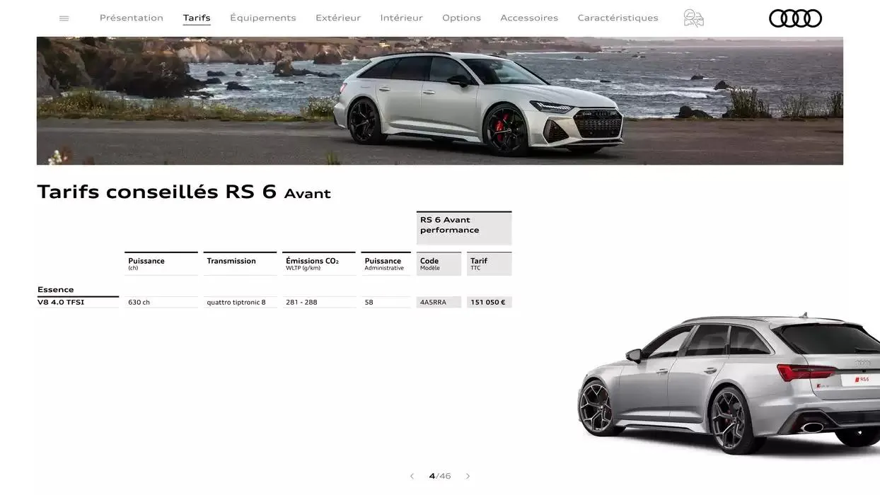 Audi RS 6 performance / RS 7 performance du 7 janvier au 31 janvier 2026 - Catalogue page 4