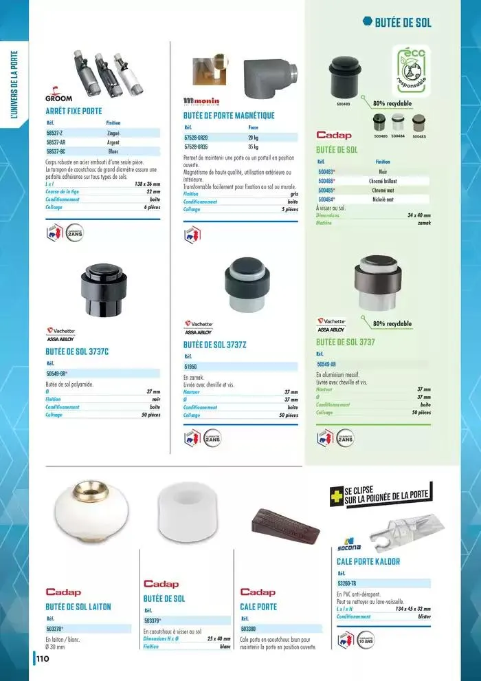 Guide Quincaillerie Serrurerie 2025 - 2026 du 1 avril au 1 avril 2026 - Catalogue page 112