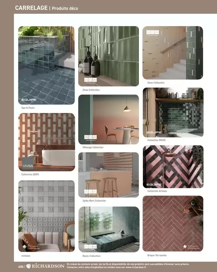 SALLE DE DE BAINS ET CARRELAGE 2025 du 11 avril au 31 décembre 2025 - Catalogue page 408