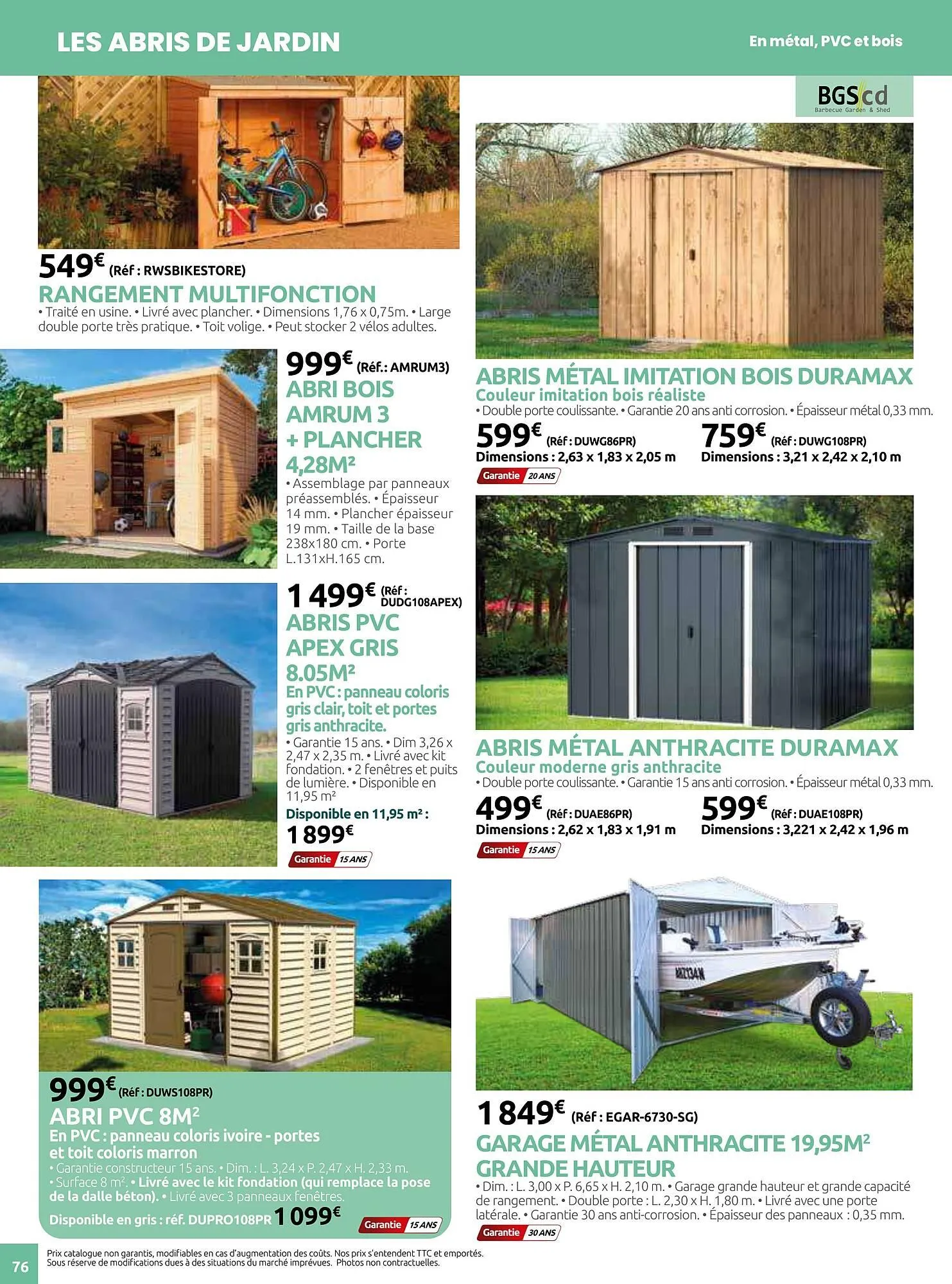 Catalogue Verts Loisirs du 5 mars au 29 décembre 2025 - Catalogue page 76