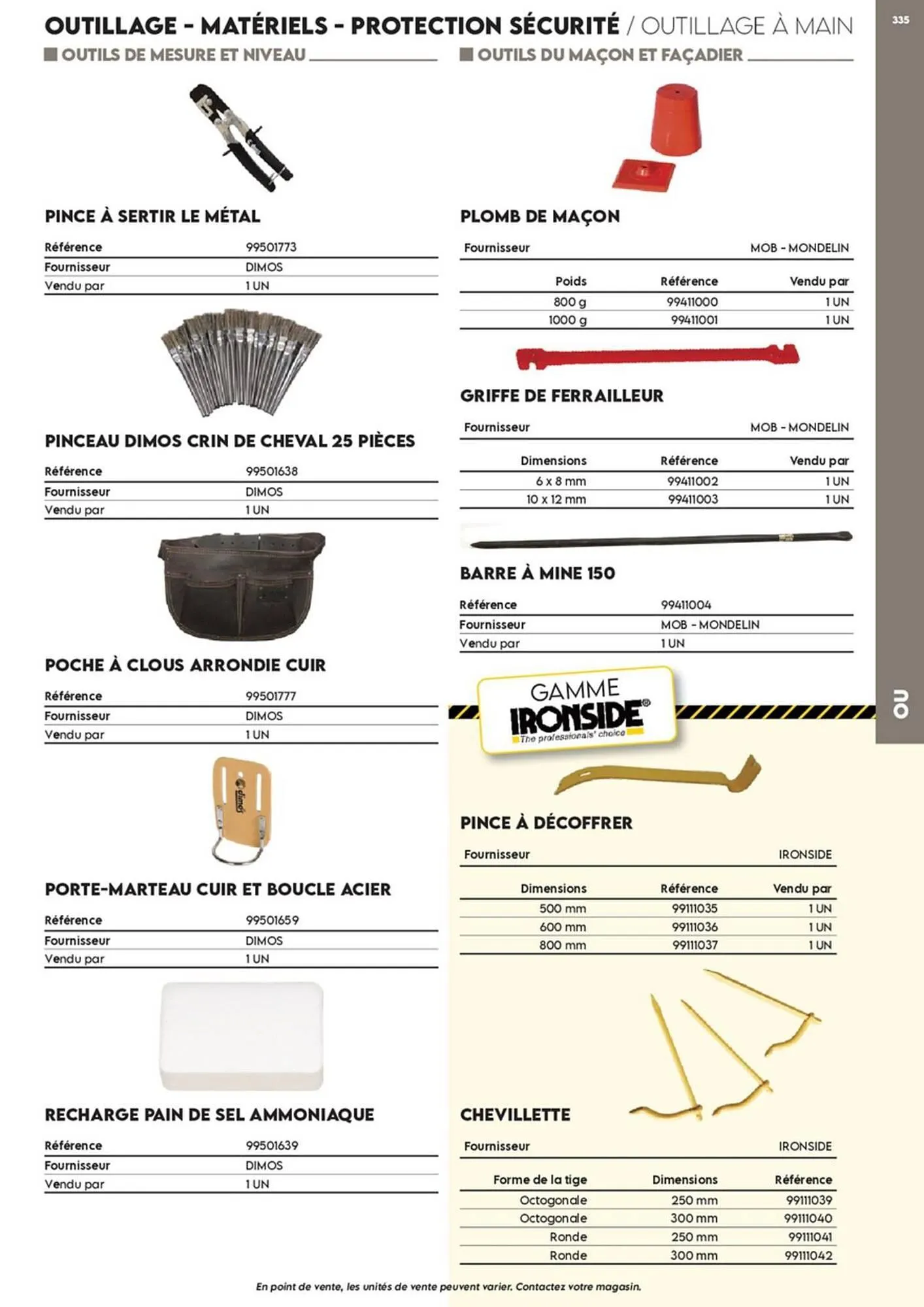 Catalogue Tout faire matériaux du 17 décembre au 30 décembre 2025 - Catalogue page 261