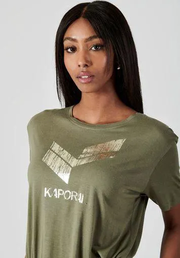 T-shirt kaki Femme