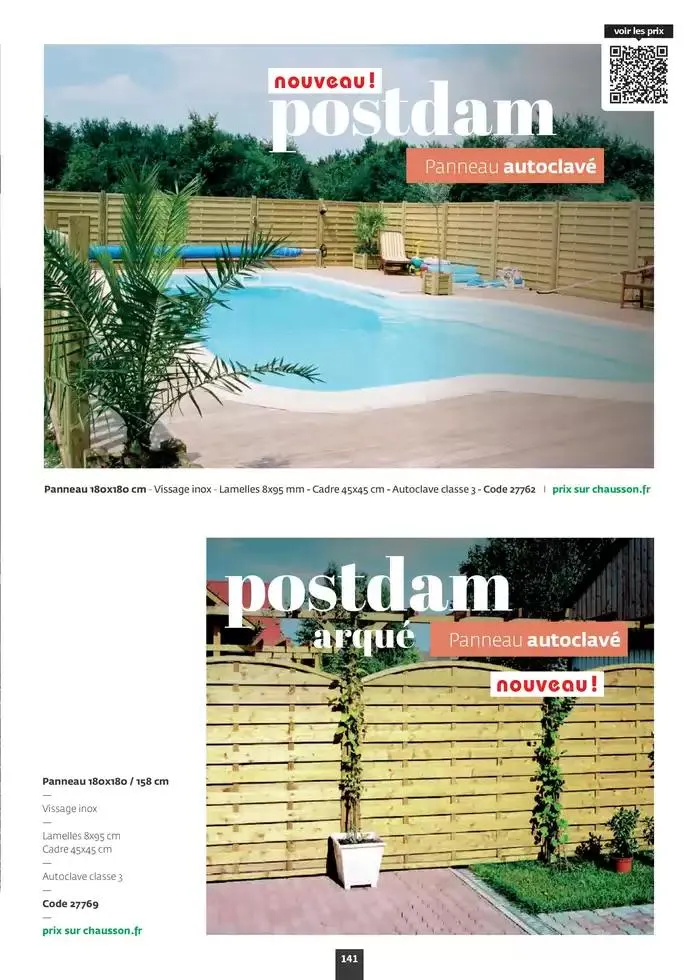 Aménagez votre extérieur SAISON 2025 du 1 janvier au 31 décembre 2025 - Catalogue page 143