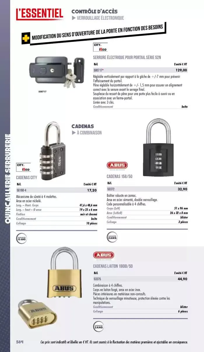 Essentiel Industrie 2025 du 3 janvier au 31 décembre 2025 - Catalogue page 586