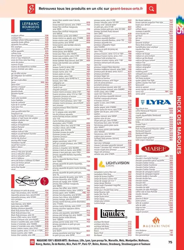 Catalogue Le Géant des Beaux-Arts du 6 janvier au 31 décembre 2025 - Catalogue page 173