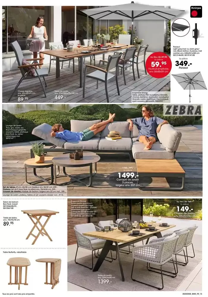ACTION ANNIVERSAIRE MÖBEL MARTIN du 5 mars au 18 mars 2025 - Catalogue page 15