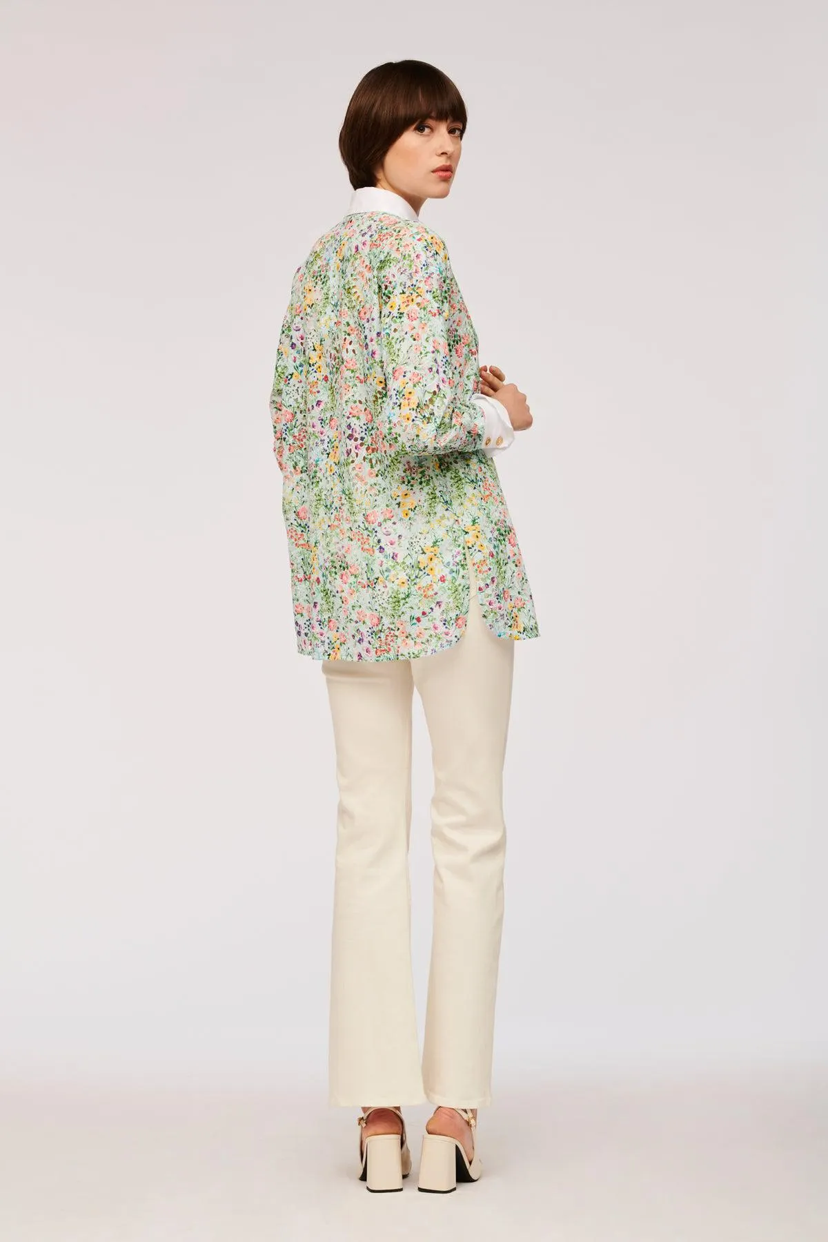 Chemisier en broderie imprimé