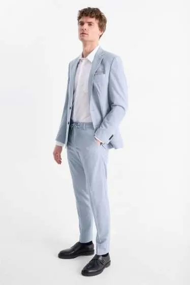 Mix & match trousers - slim fit - textured