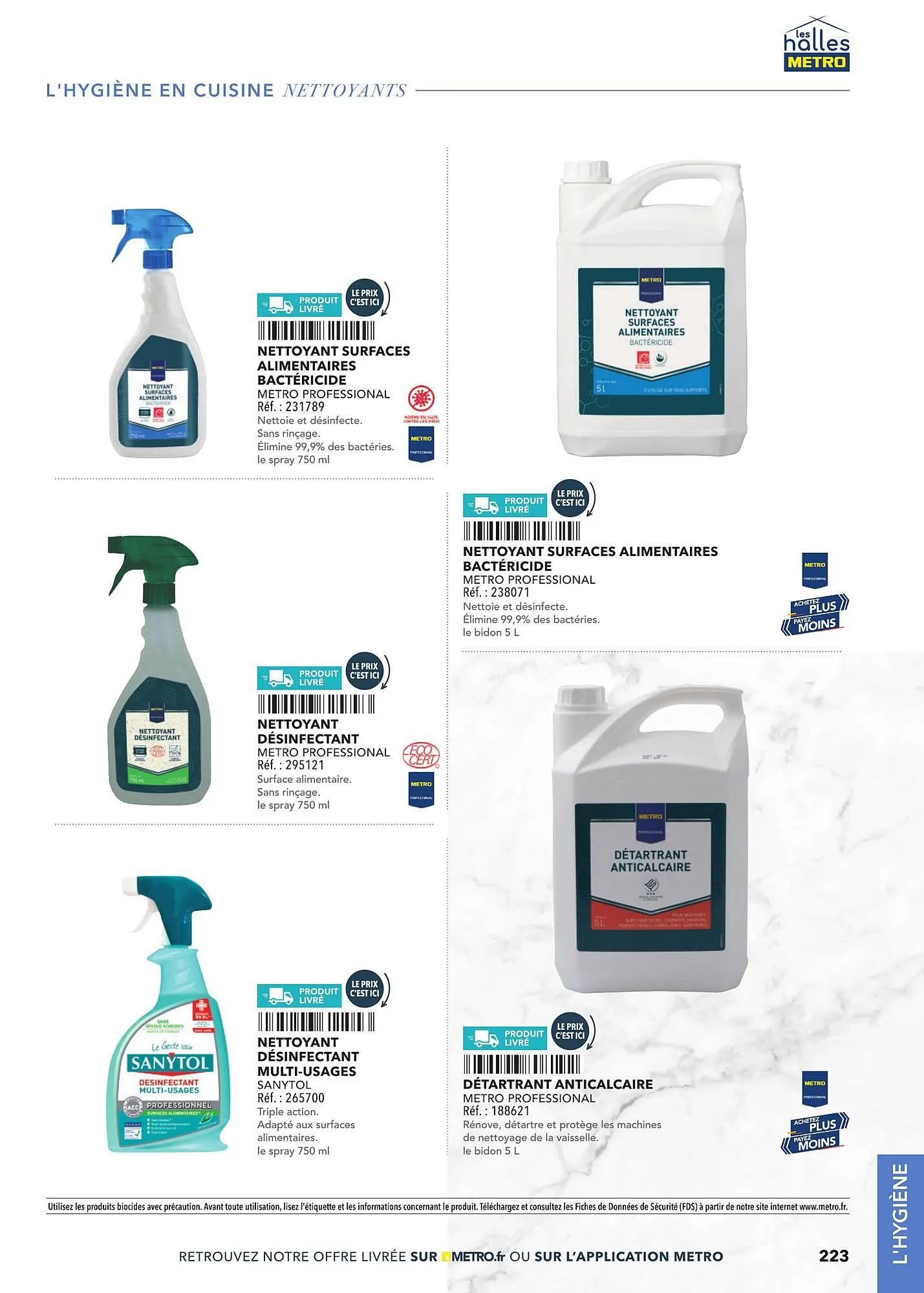 Catalogue METRO du 2 mars au 31 décembre 2025 - Catalogue page 223