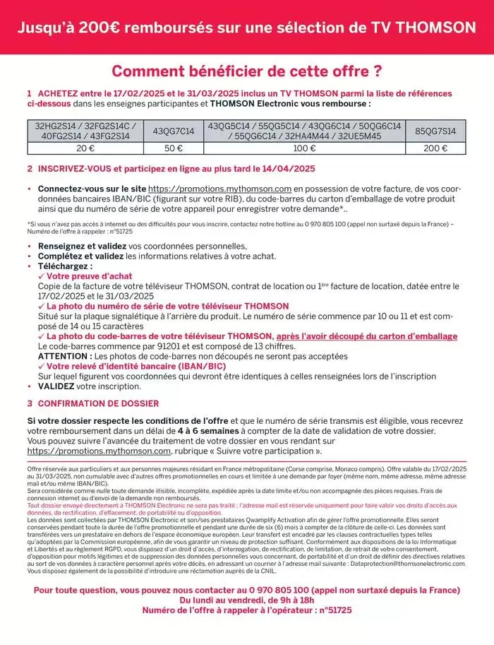 Jusqu'à 200€ remboursés du 24 février au 31 mars 2025 - Catalogue page 2