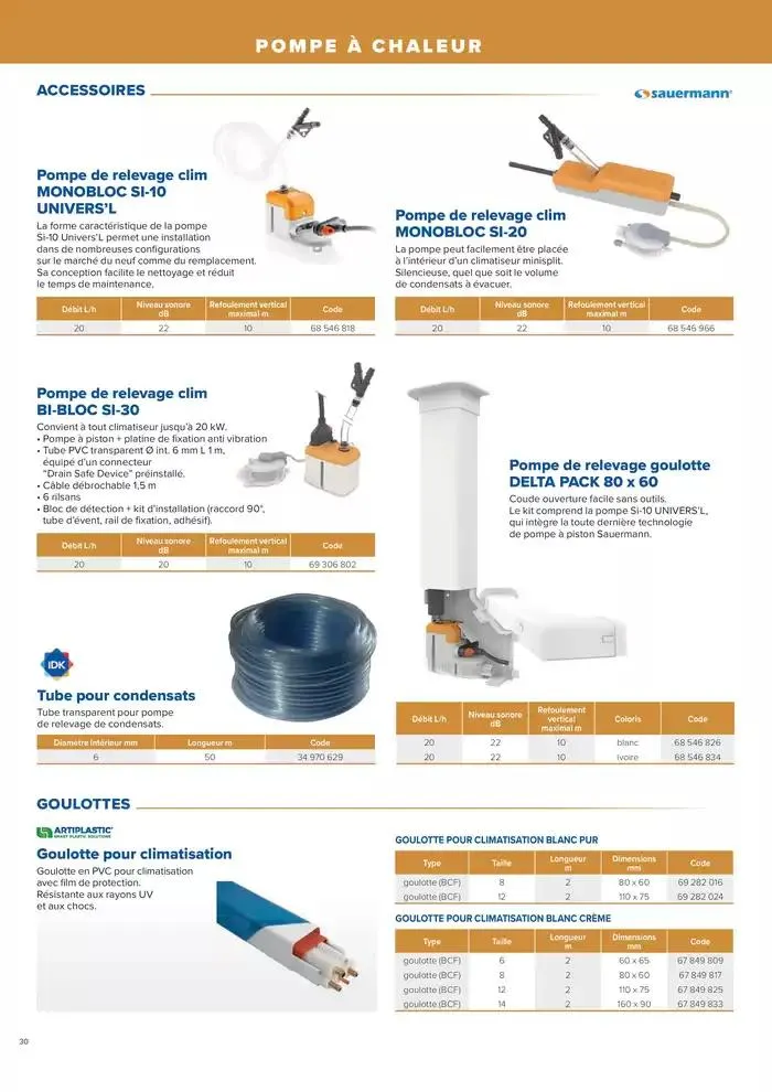 L'UNIVERS CHAUFFAGE, CLIMATISATION & PHOTOVOLTAÏQUE du 1 janvier au 31 décembre 2026 - Catalogue page 30