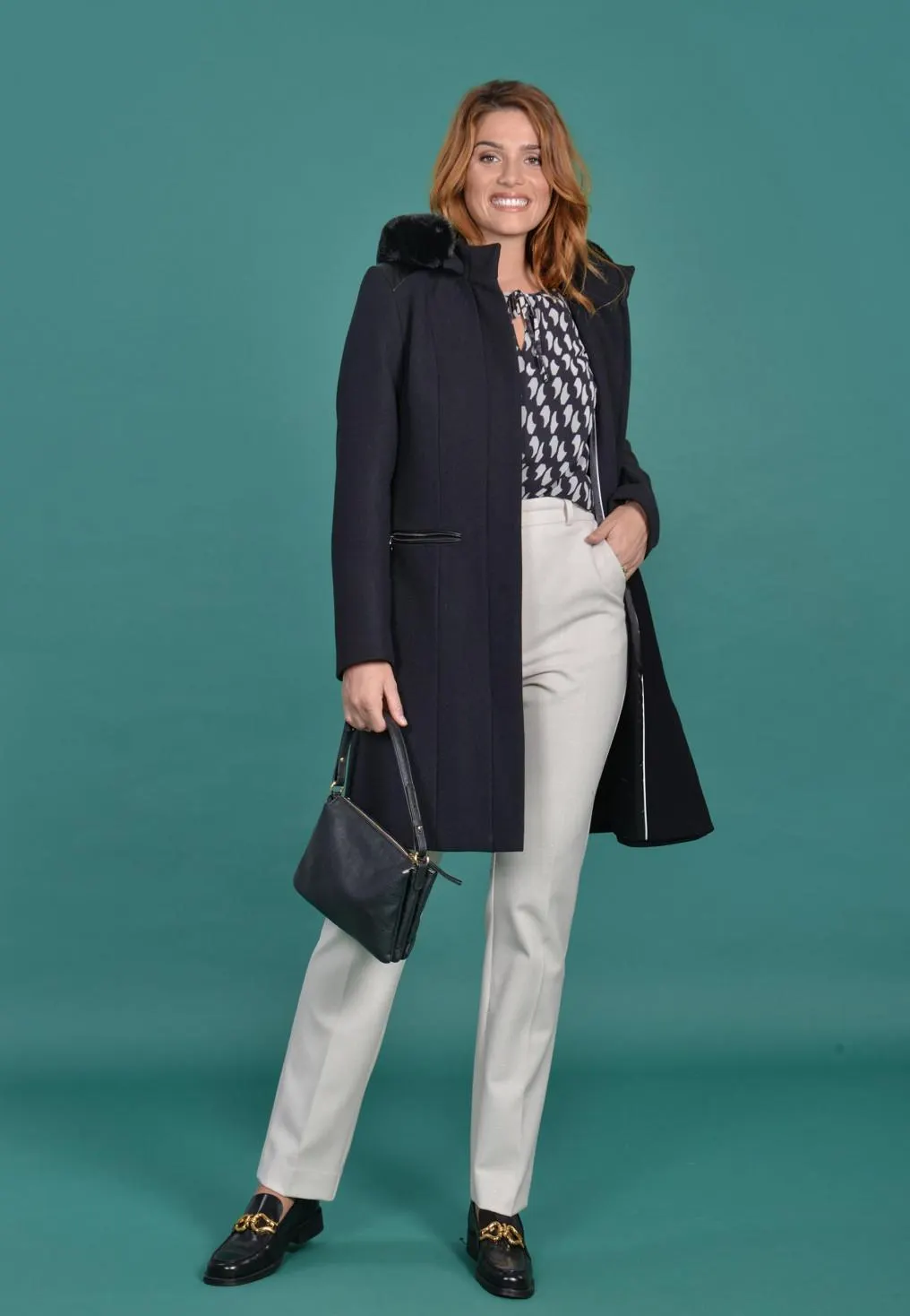 AMI - MANTEAU - NOIR