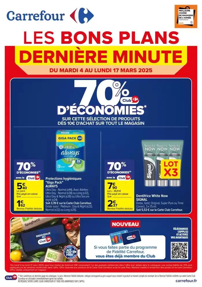 LES BONS PLANS DERNIÈRE MINUTE du 10 mars au 17 mars 2025 - Catalogue page 1