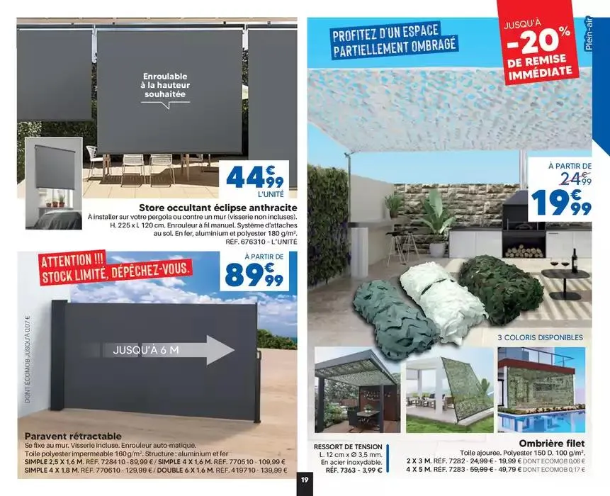 PRINTEMPS/ÉTÉ 2025 du 1 mars au 30 septembre 2025 - Catalogue page 19