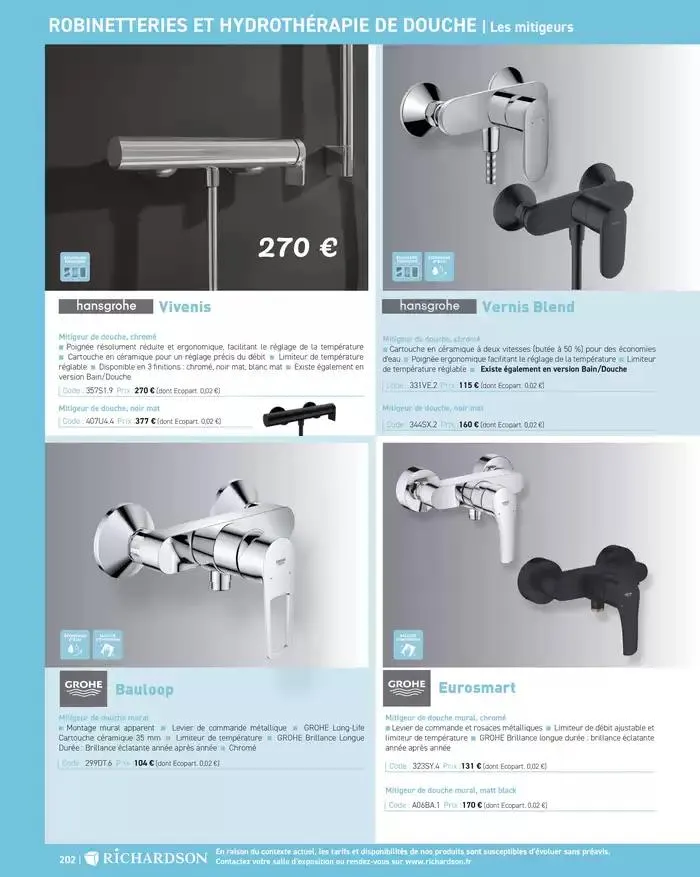 SALLE DE DE BAINS ET CARRELAGE 2025 du 11 avril au 31 décembre 2025 - Catalogue page 204