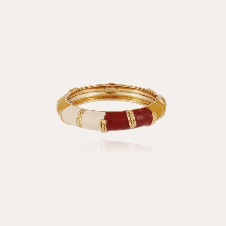 Idra enamel bracelet gold