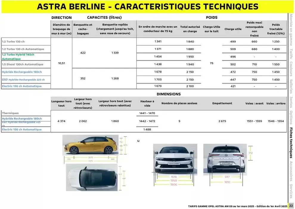 Opel Astra et Astra Sports Tourer du 3 avril au 3 avril 2026 - Catalogue page 23