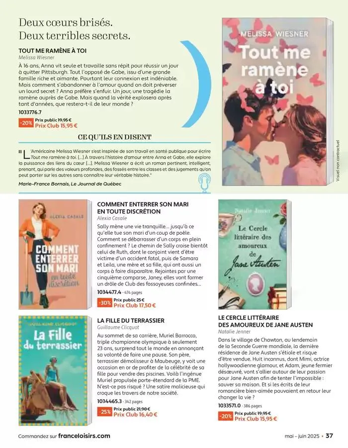 Mai - Juin 2025 du 30 avril au 30 juin 2025 - Catalogue page 37