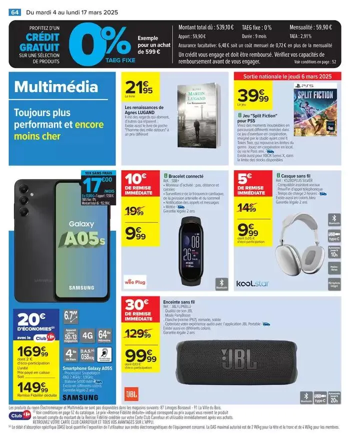 PRODUITS LAITIERS & VÉGÉTAUX du 4 mars au 17 mars 2025 - Catalogue page 66