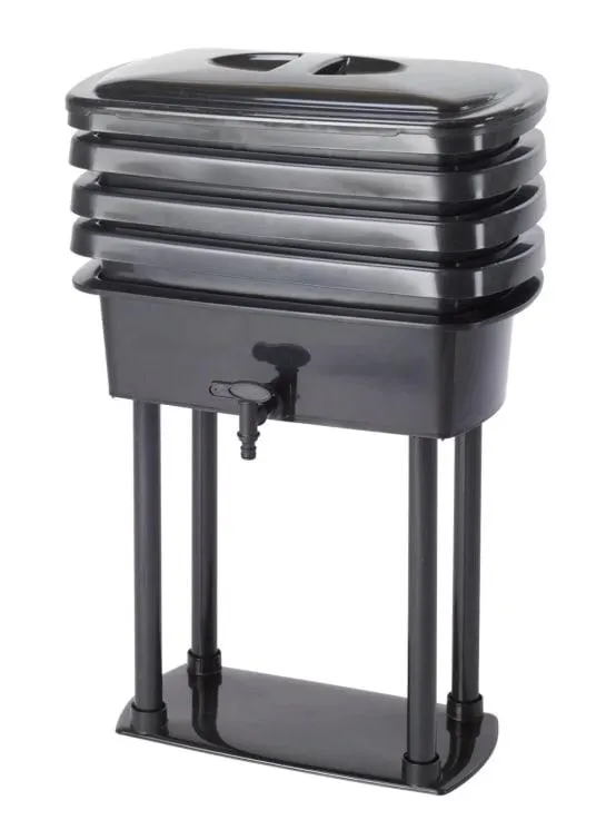 Lombricomposteur Noir 4 Bacs 32L – BELLIJARDIN